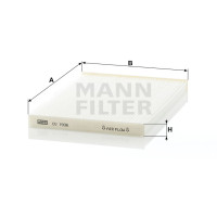 Фильтр салона MANN-FILTER CU 1936